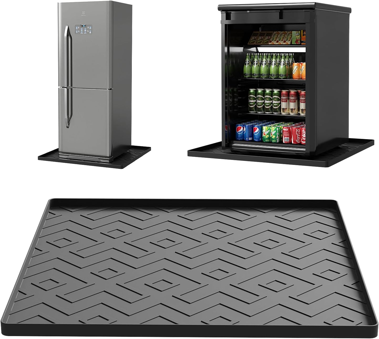 Non-Slip Silicone Mat 19.7x19.7 - Spill-Proof for Appliances