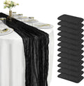 12 Pack 10ft Cheesecloth Table Runner - Bulk Rustic Gauze Set