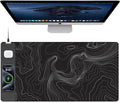XXL Wireless Charging Mouse Pad with 15W Fast Charge - Large Desk Mat