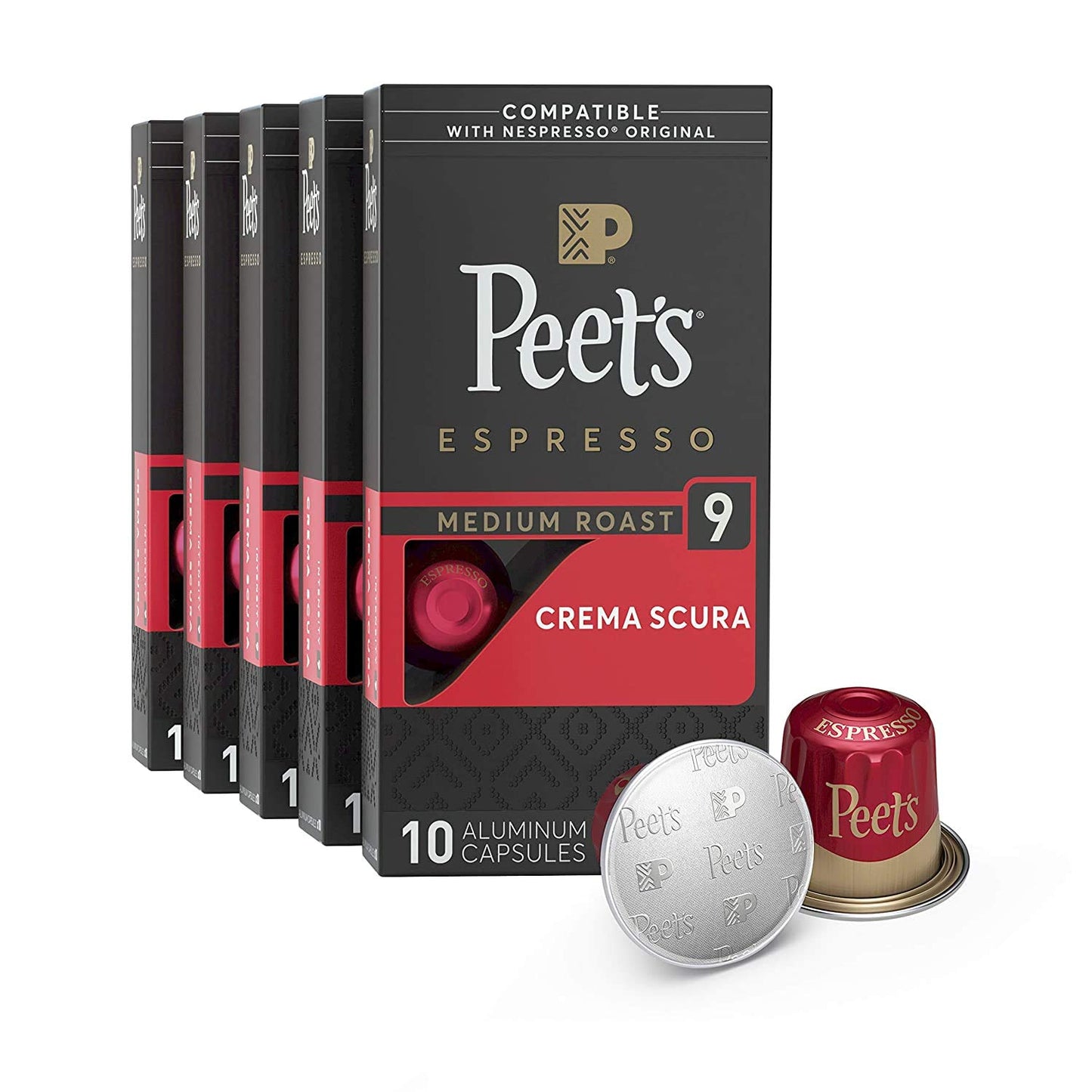 50 Pods Peet's Crema Scura Nespresso Compatible