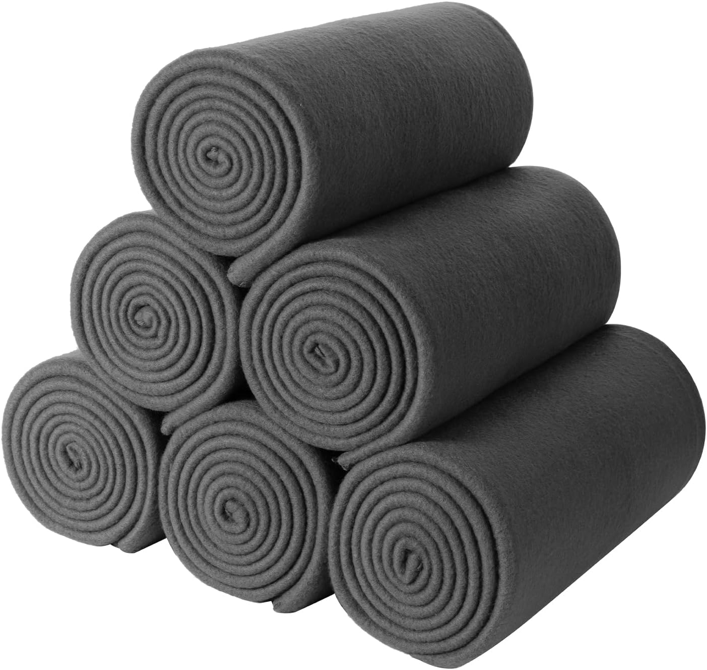 CAI TENG Fleece Throw Blanket Pack of 6 Cozy Travel Blankets