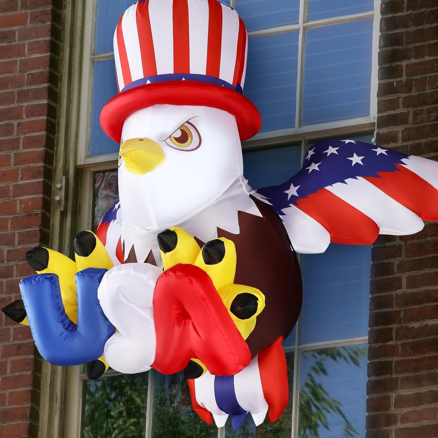 6.6 ft Inflatable Bald Eagle Decoration for Independence Day