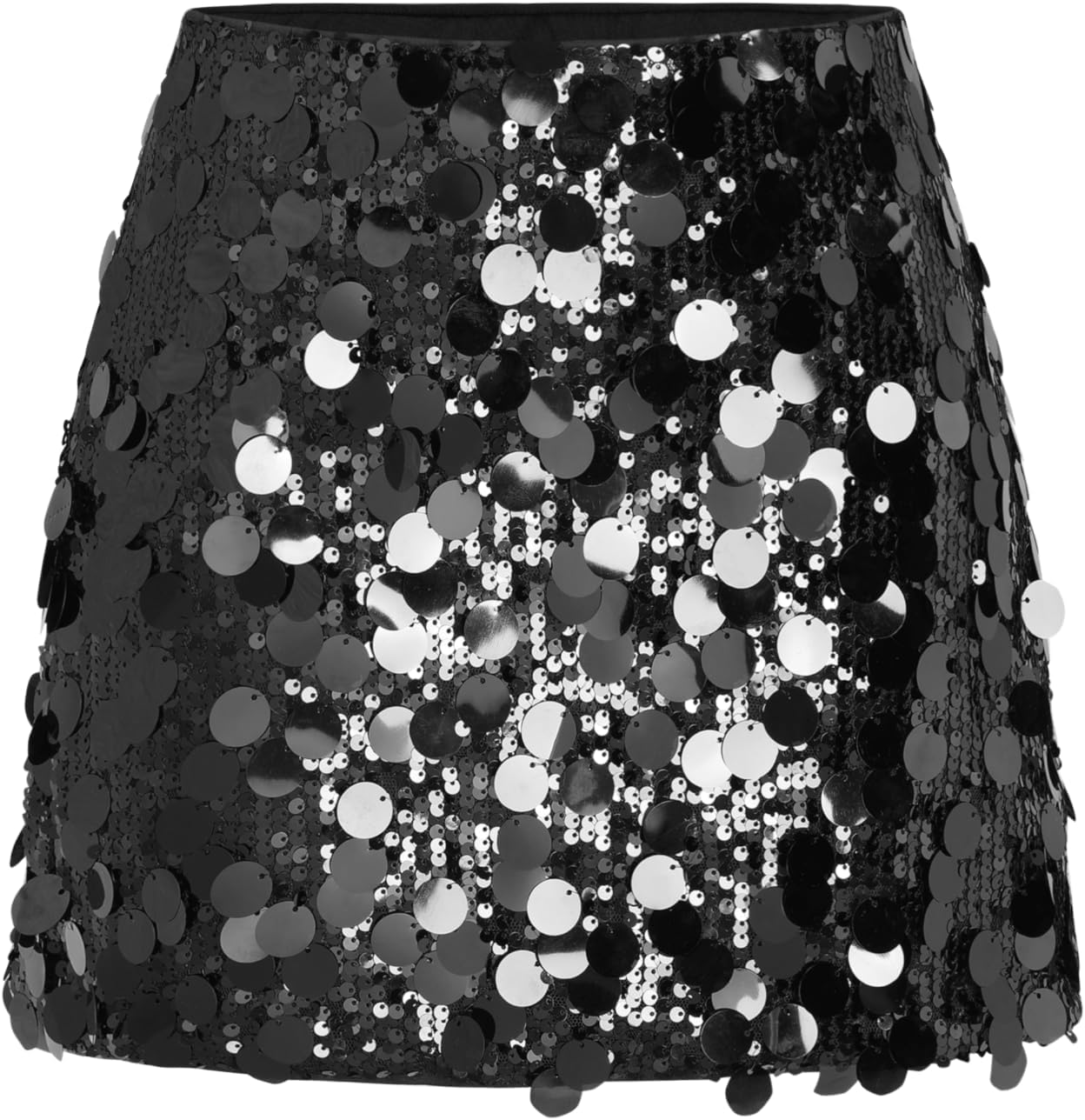 CIDER Sequin Mid Waist Sparkle Skirt for Trendy Night Out