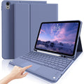 kenke iPad 11/10th Gen Case with Keyboard Purple - Backlit Keys