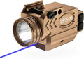 1000 Lumens Pistol Light Blue Laser Combo - Tactical Rail Mount