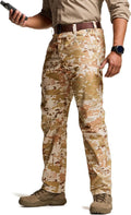 CQR Men's Utility Flex Cargo Pants - Lightweight, Stretch Work