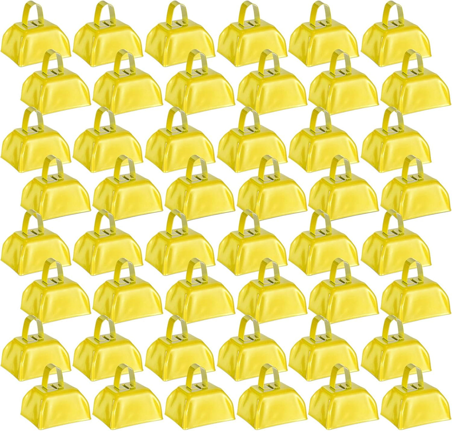 Loud Metal Cowbells for Team Cheering and Events - 48 Pcs