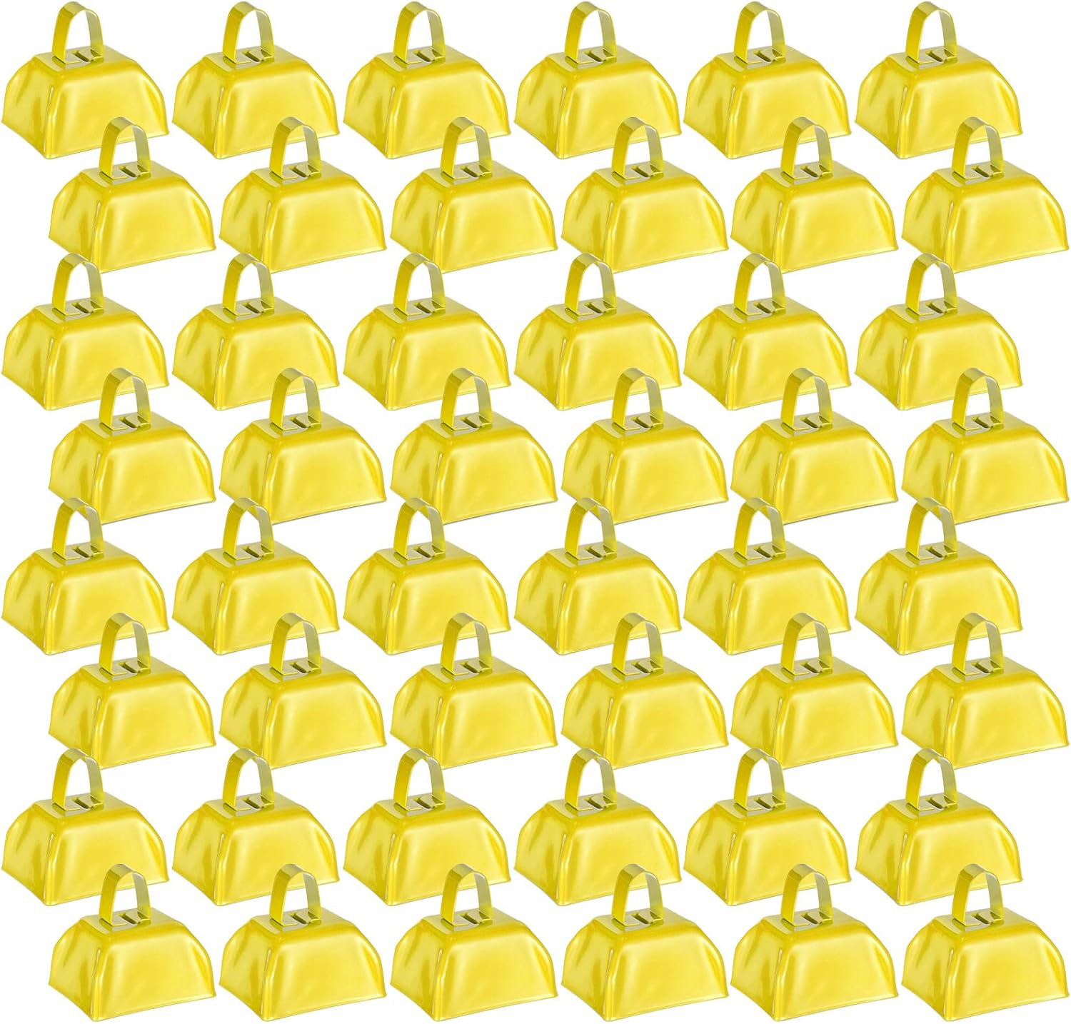 Loud Metal Cowbells for Team Cheering and Events - 48 Pcs