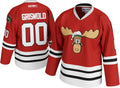 Griswold Moose Clark #00 Hockey Jersey - Movie Design Stitched Numbers