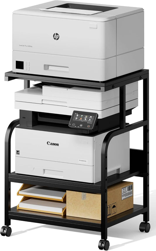 Adjustable Storage Printer Stand - Organize with Ease!