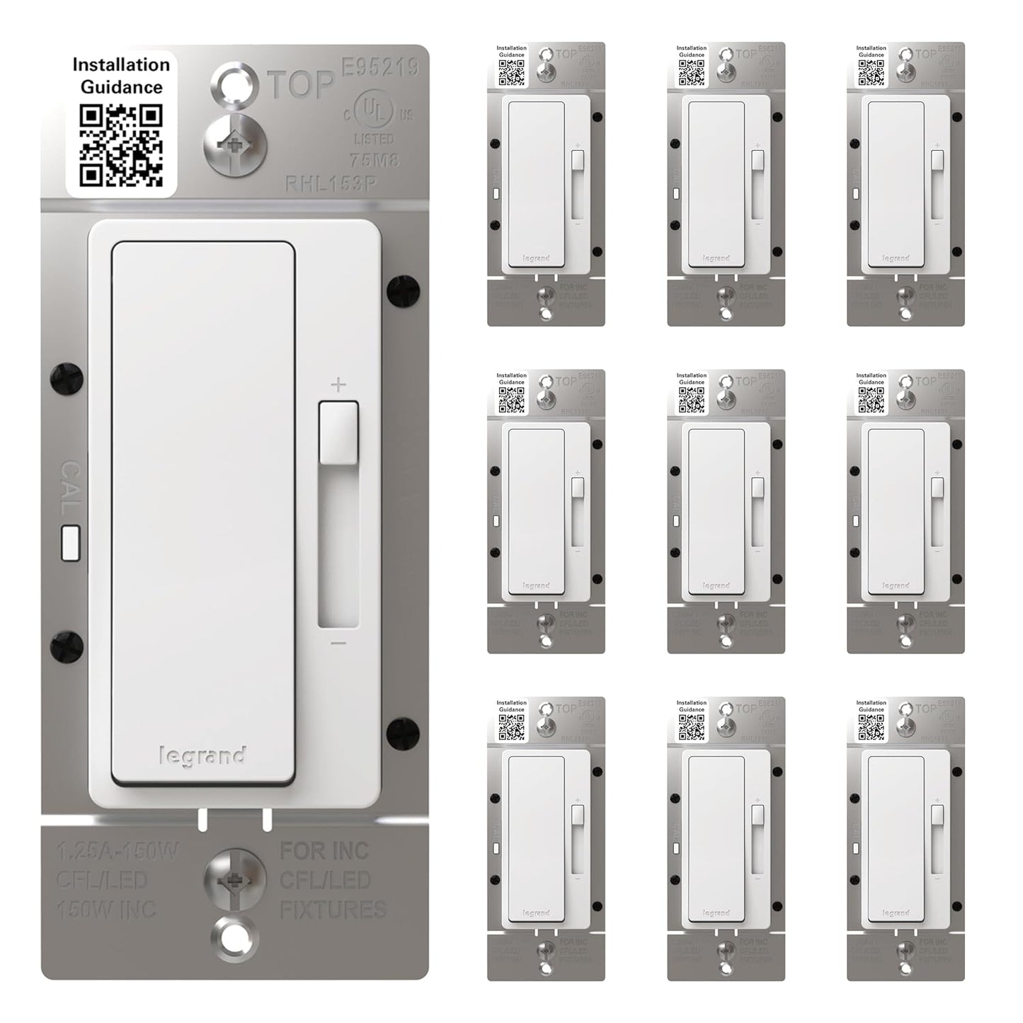 Legrand Radiant 150-Watt LED Dimmer for Flicker-Free Control