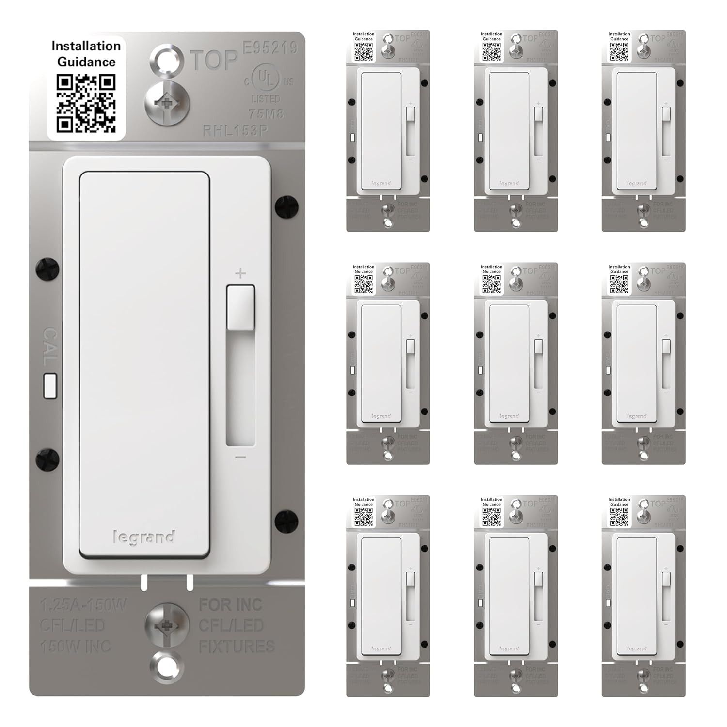 Legrand Radiant 150-Watt LED Dimmer for Flicker-Free Control