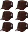 Polyester Foam Trucker Hat Bulk Packs - High Crown Mesh Back