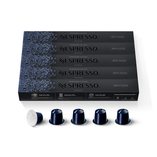Nespresso Capsules Original Line Kazaar Dark Roast Coffee Pods