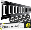 E Track Tie Down Rail Kit 6ft (6 Pack) - Heavy Duty Cargo Security