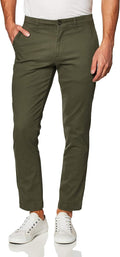 Men's Classic-Fit Khaki Stretch Chino Pant - Soft Cotton Comfort
