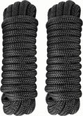 Dock Lines 5/8 in x 50 ft 2 Pack Double Braided Nylon - Low Stretch