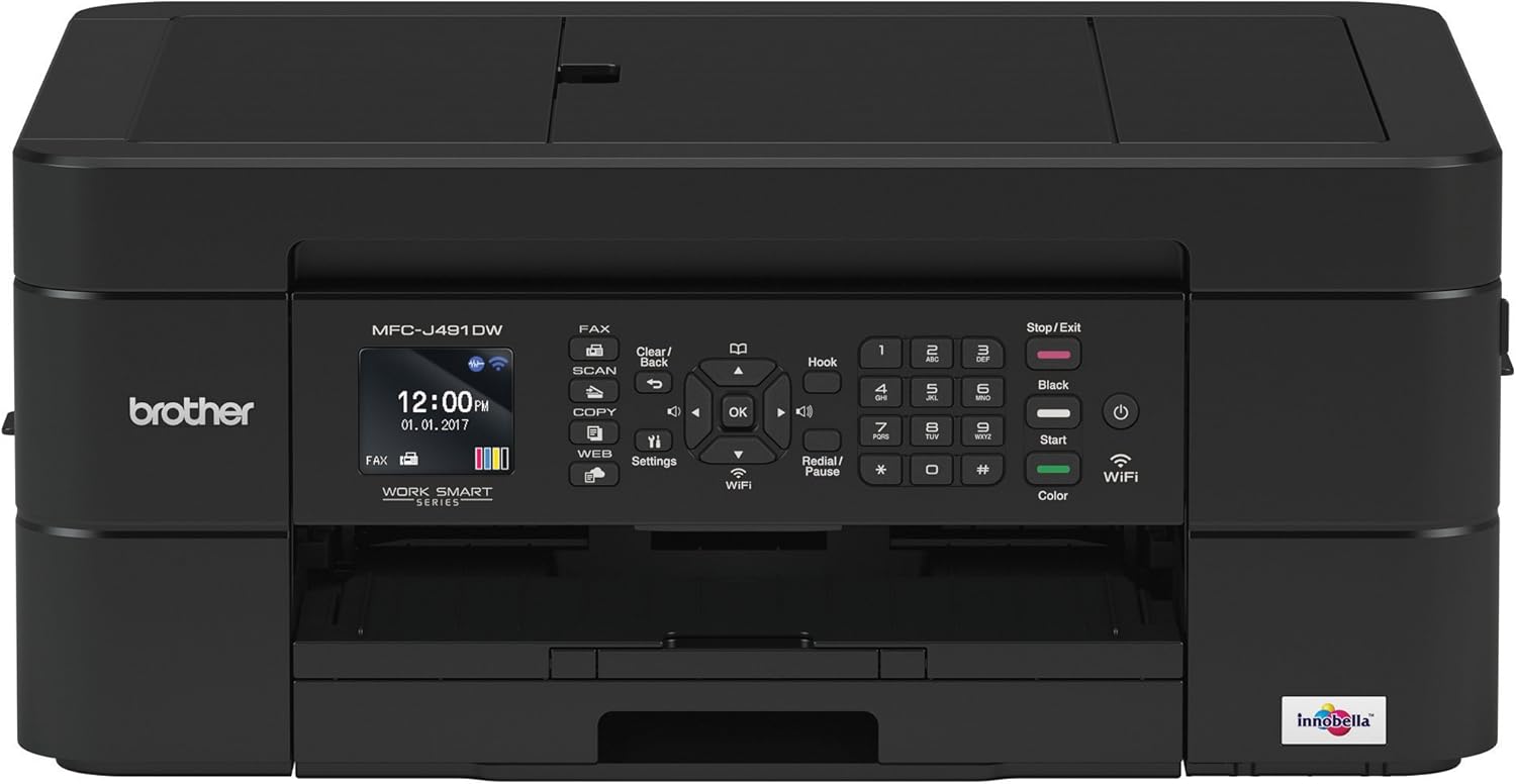 Brother MFC-J491DW: Wireless Color Printer with Duplex & Mobile Printing