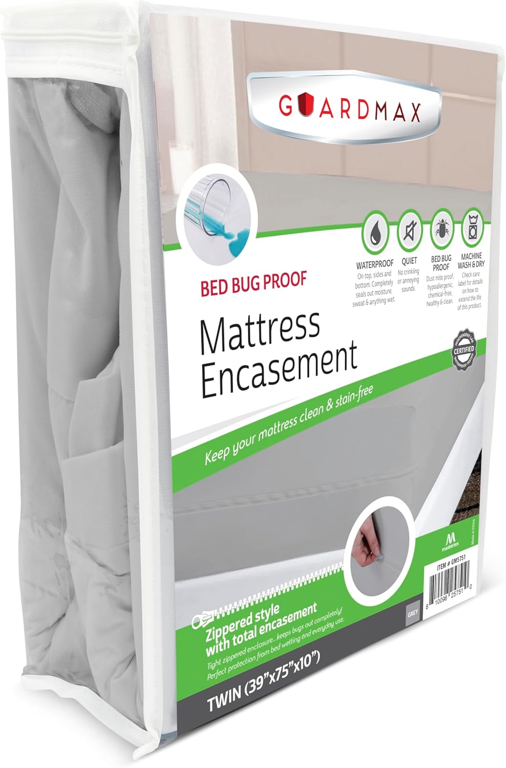 Guardmax Jersey Knitted Twin Zippered Mattress Encasement Review