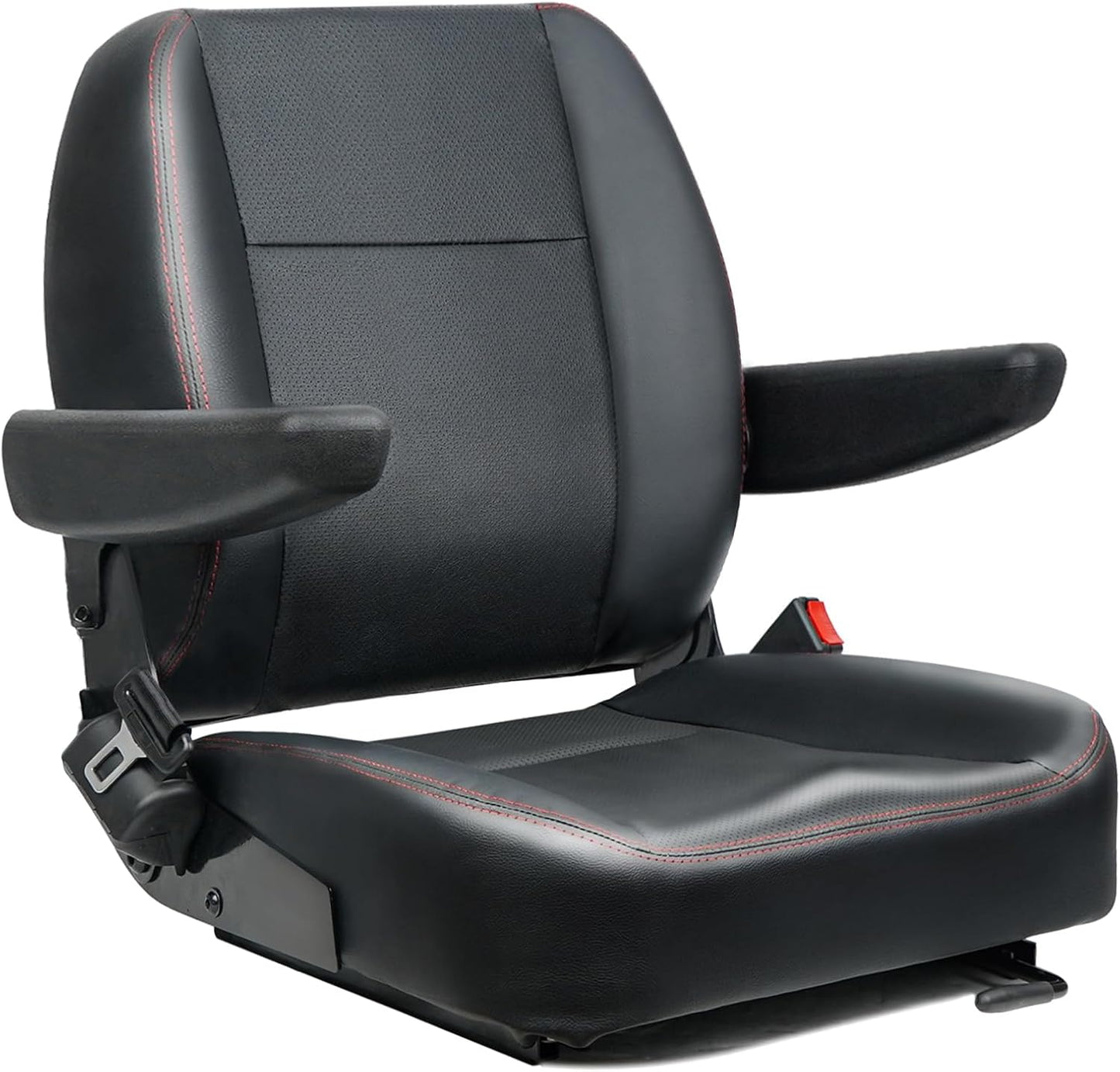 Universal Forklift Seat with Safety Belt and Adjustable Armrest