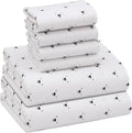 RUVANTI Flannel Sheets Full Size 6 Pc Set - Extra Soft Cotton