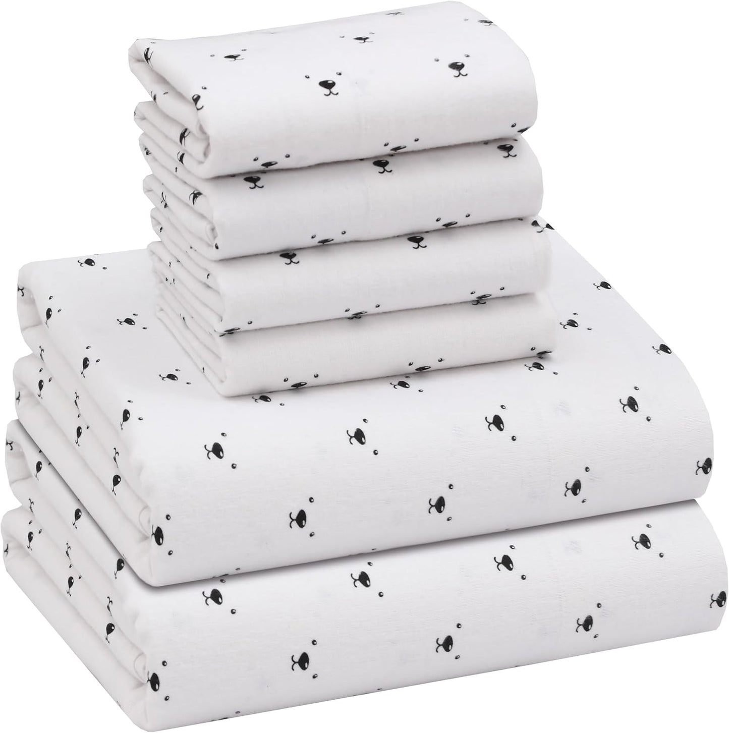 RUVANTI Flannel Sheets California King Size Set for Ultimate Comfort