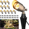 Solid Brass Outdoor Uplights & Accent Spotlights - Durable Bronze