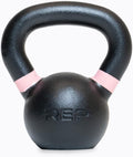 Single Cast Cast Iron Kettlebell - 5lb to 50lb Range, Powder Coat
