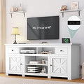 Farmhouse TV Stand for TVs Up to 80 in - Rustic Entertainment Console