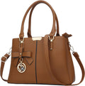 3-Compartment Handbag for Women - Spacious PU Satchel