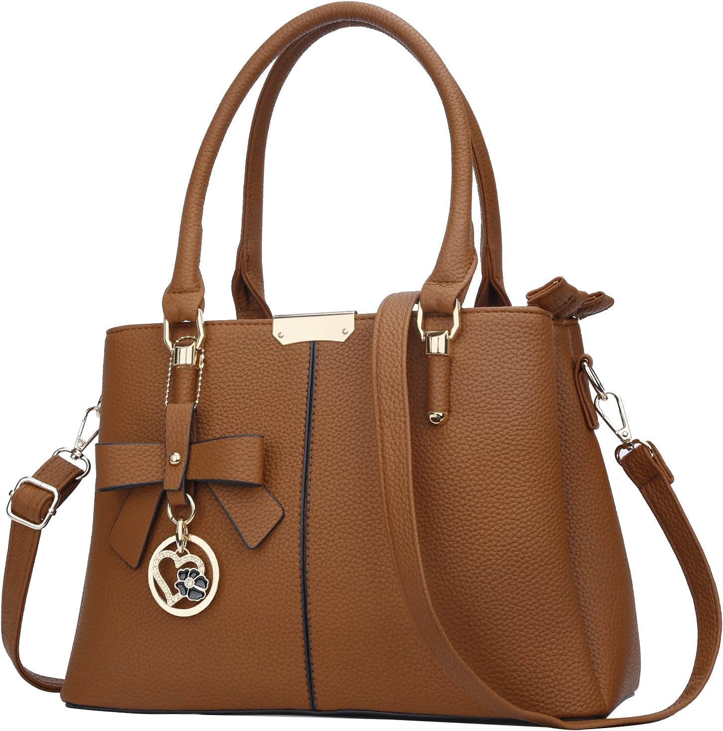 KKXIU 3 Zippered Compartments Handbags for Women Stylish Use