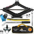 Car Jack Kit Scissor Jack for Car 3 Ton - Portable Tire Jack Kit