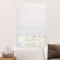 CHICOLOGY Bamboo Roman Shades Snow White 23in x 64in - Light Filtering