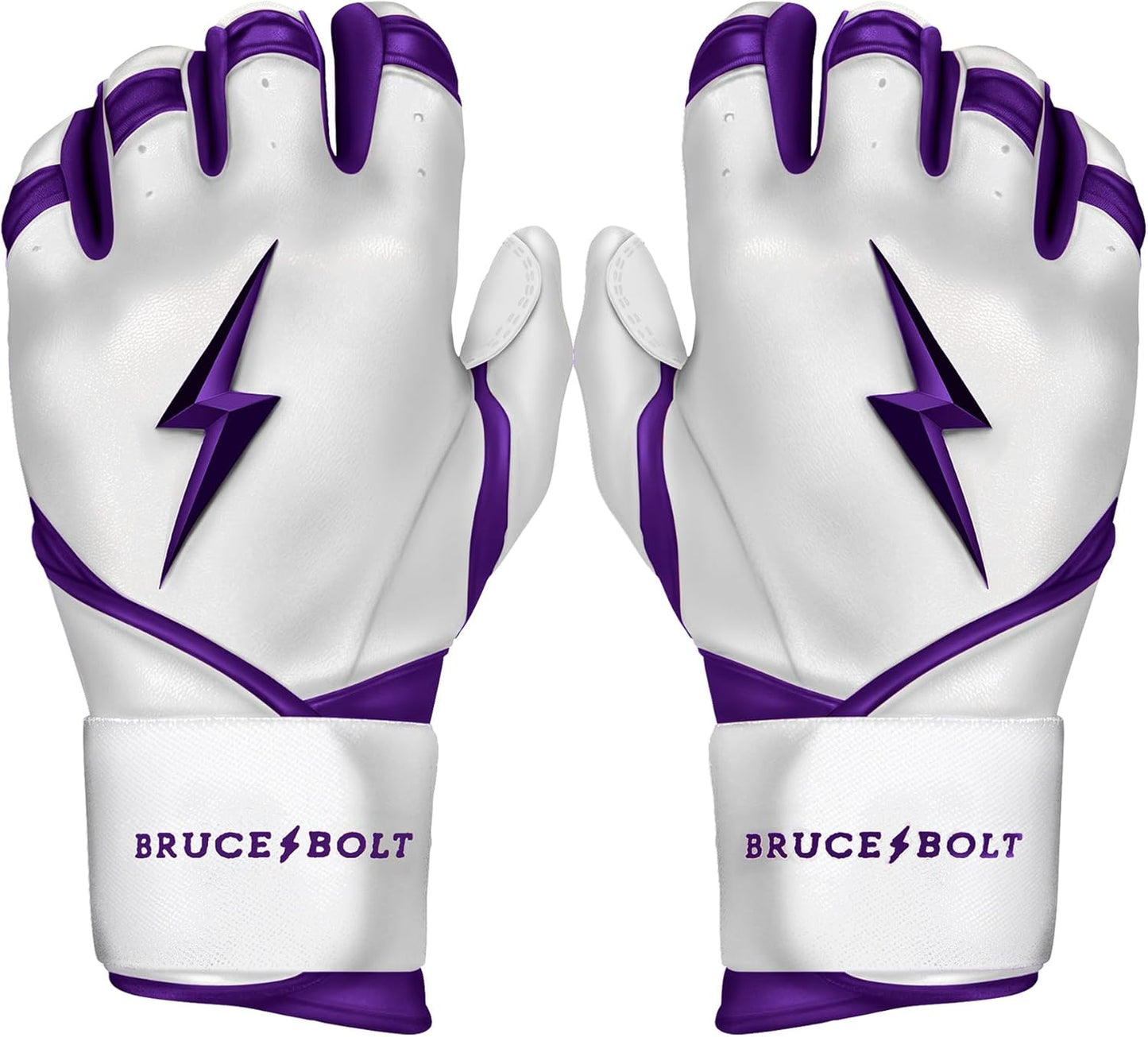 BRUCE BOLT Chrome Series Long Cuff Batting Gloves for All Players
