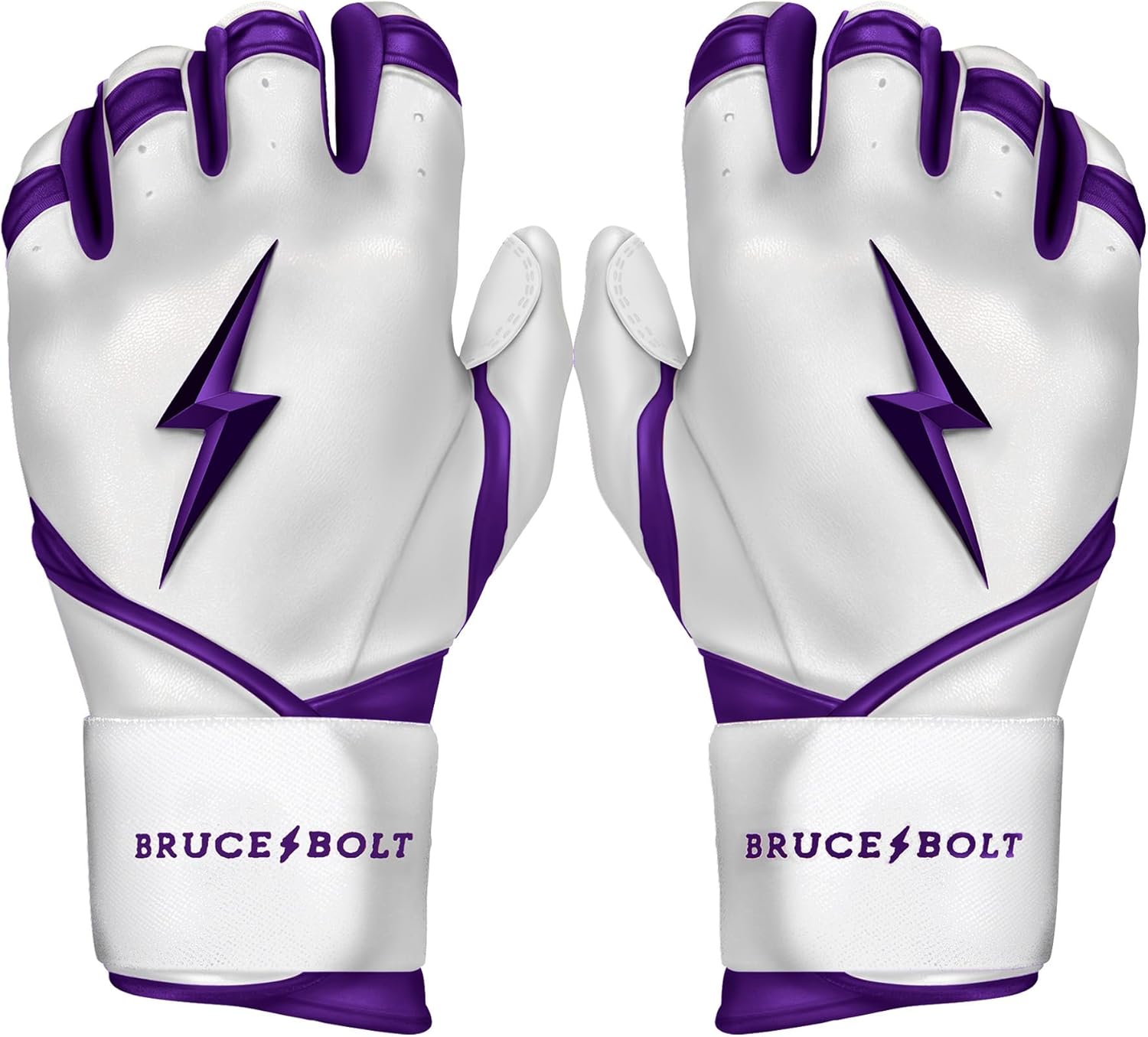 BRUCE BOLT Chrome Series Long Cuff Batting Gloves for All Players