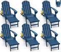 GreenVines Adirondack Chairs with Ottoman for Outdoor Relaxation