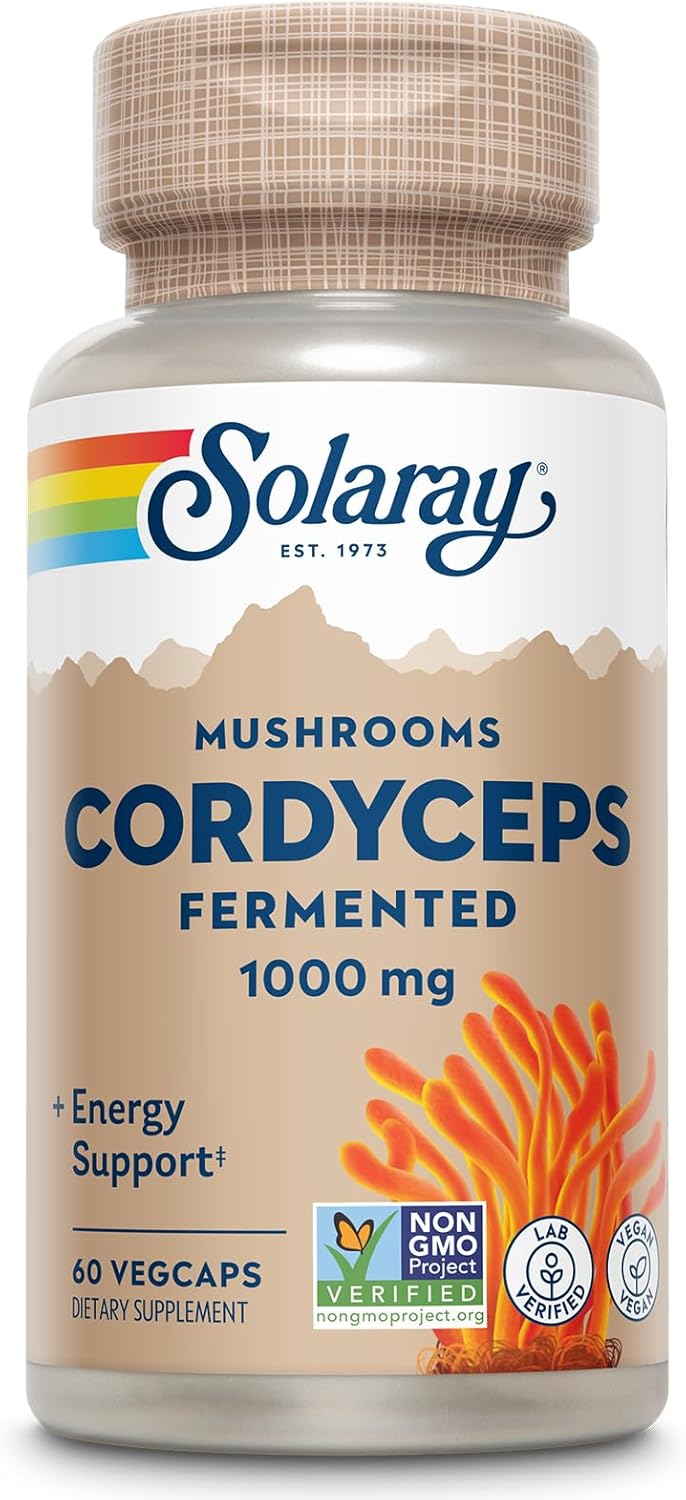 Fermented Cordyceps Mushroom 1000 mg for Healthy Energy Support