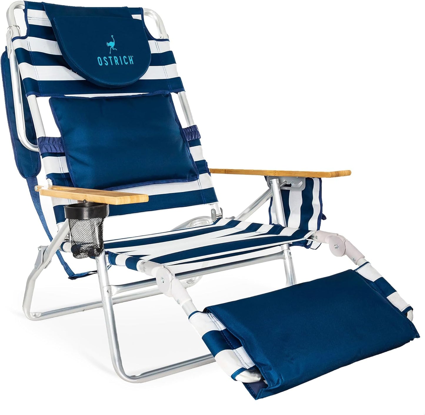 Ostrich Deluxe 3N1 Lightweight Lawn Beach Reclining Chair