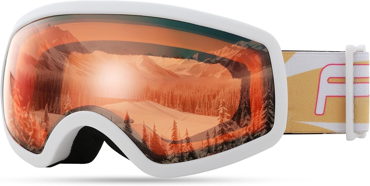 FEISEDY Kids Ski Goggles, Anti-Fog UV Protection