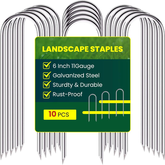 Galvanized Garden Stakes: Secure Landscape & Decor