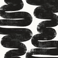 Tempaper x Bobby Berk White & Black Wiggle Room Peel and Stick