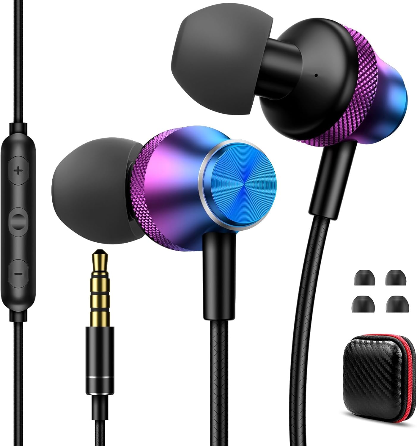 Wired Earbuds with Noise Cancelling Mic | AIAUXAI