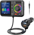 Nulaxy Bluetooth FM Transmitter: Fast Charging, Hands-Free Calls & Music Boost