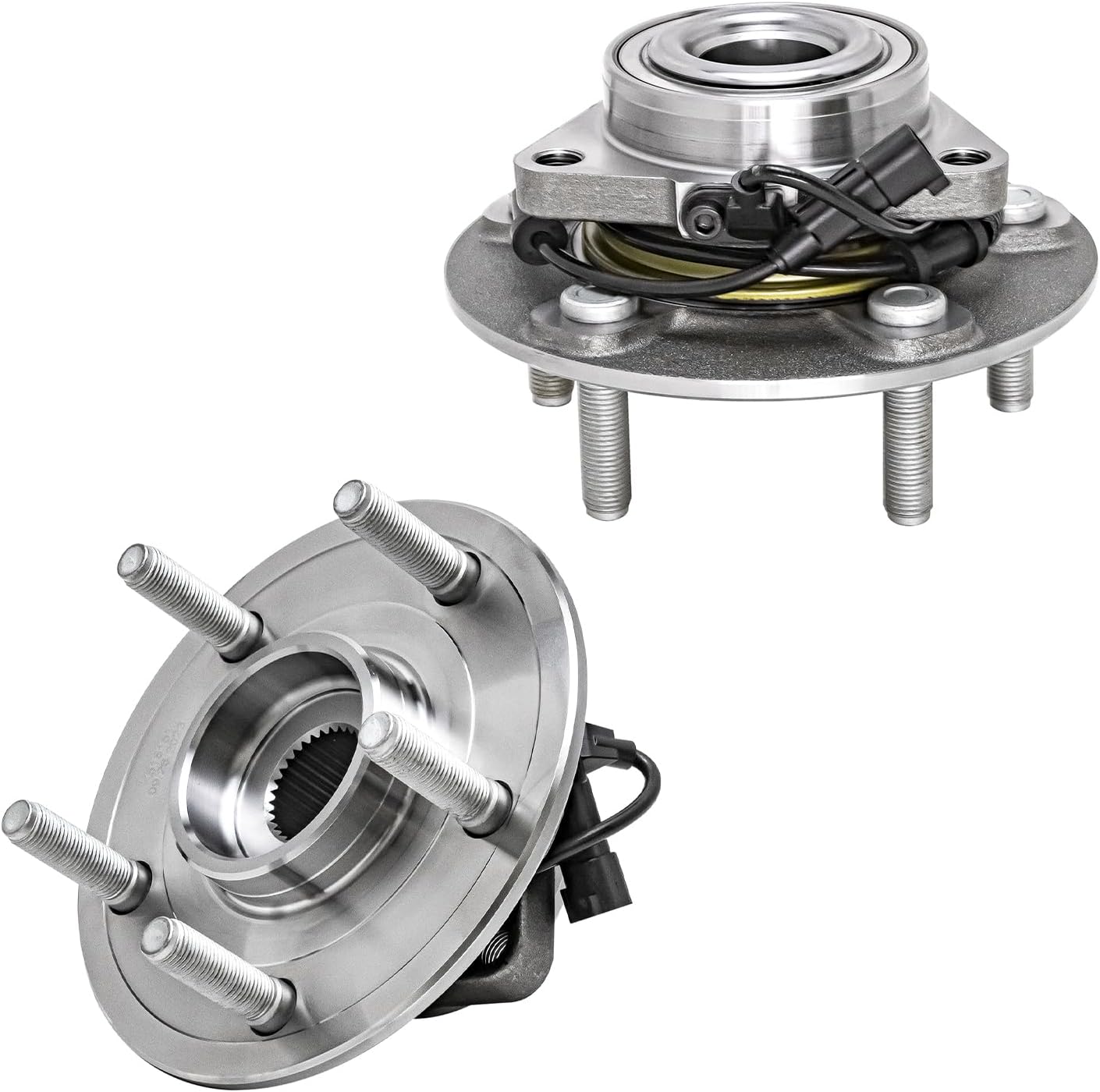 Front Wheel Bearing Hubs Set for 2012-2018 Ram 1500 Vehicles