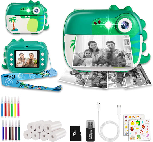 Instant Print Kids Camera - HD Video, Perfect Gift for Kids 3-12!