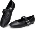 Trary Women's Ballet Flats Square Toe Velvet Mary Jane (Style 9XNP)