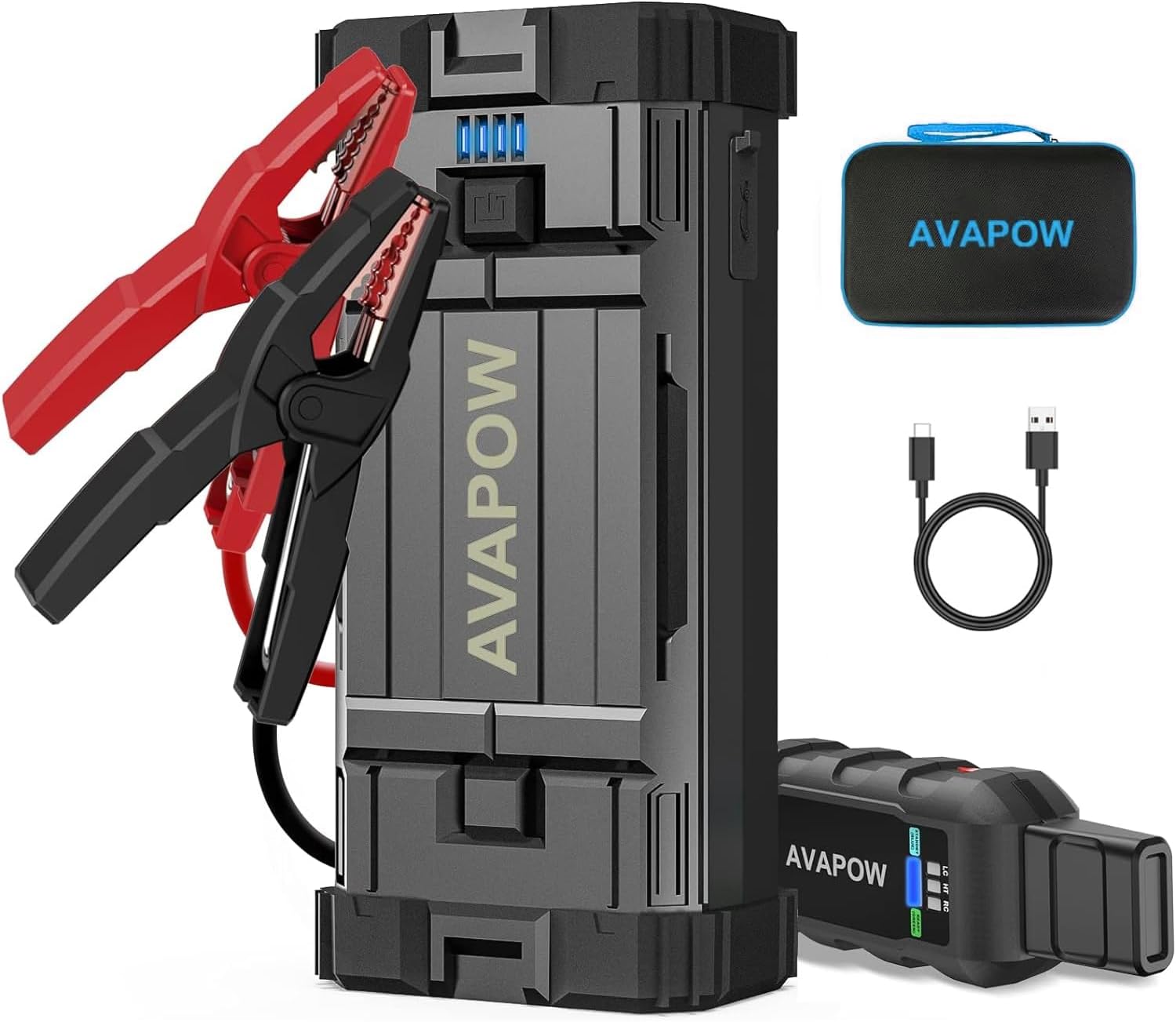 2000A Peak Jump Starter for Cars by AVAPOW