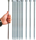 16 Inch Rebar Stakes 14 Pack - Heavy Duty Galvanized Ground Anchors
