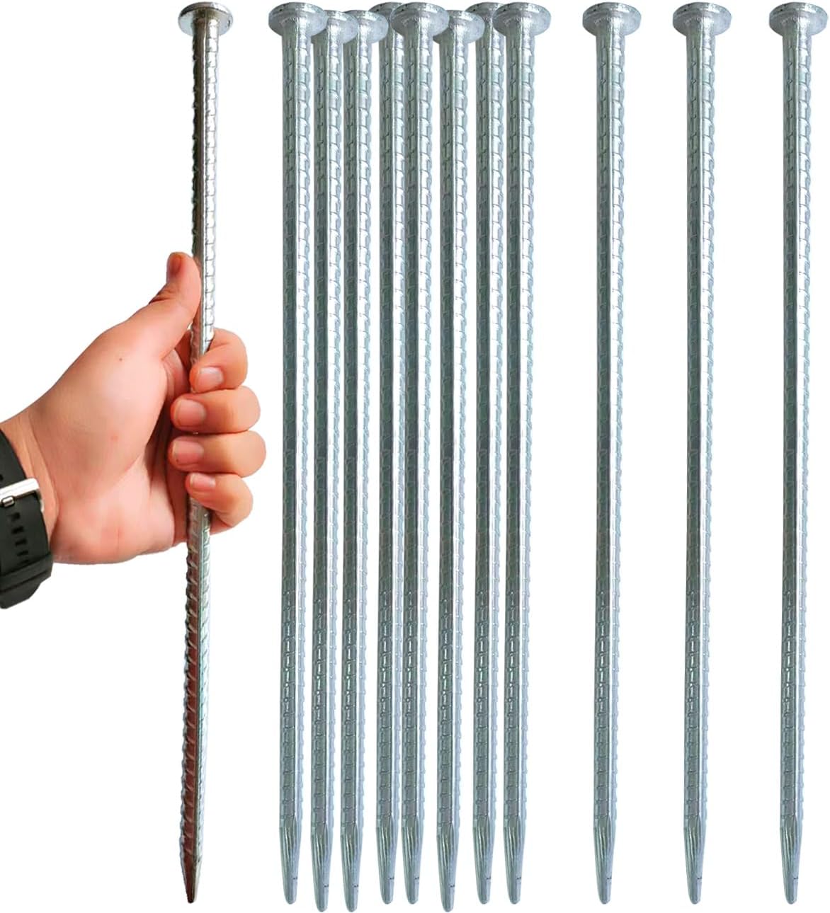 16 Inch Rebar Stakes for Heavy Duty Plant Support and More