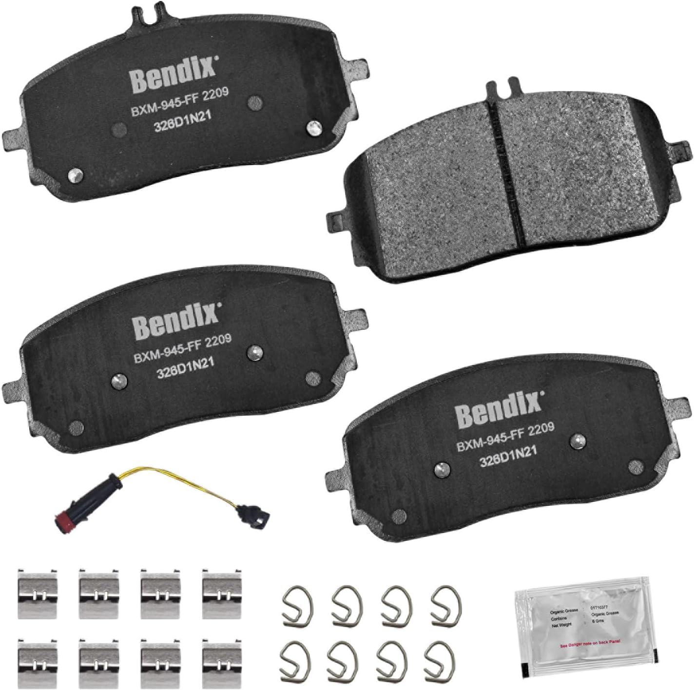 Bendix Priority1 CFM2209 Semi-Metallic Brake Pads for Mercedes